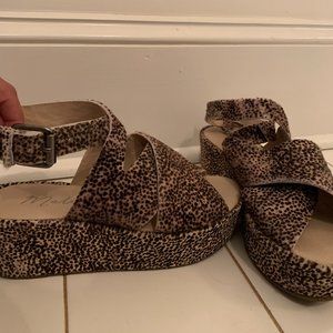 Matisse Leopard Print Platform Shoes